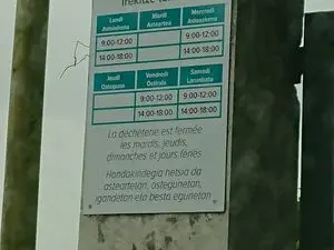 Déchetterie de Cherchebruit