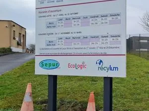 Déchèterie Magny SMIRTOM du Vexin - horaires d'été - du 1/4 au 31/10