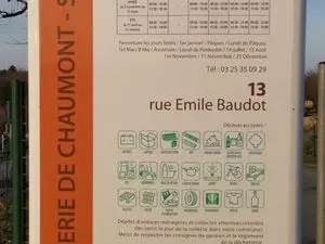 Dechetterie de Chaumont ZI dame huguenotte