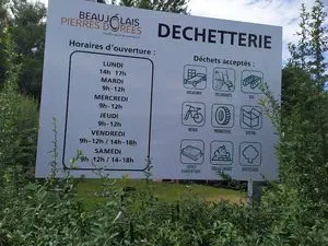 Déchèterie du Val d'Oingt (Communauté de Communes Beaujolais Pierres Dorées)